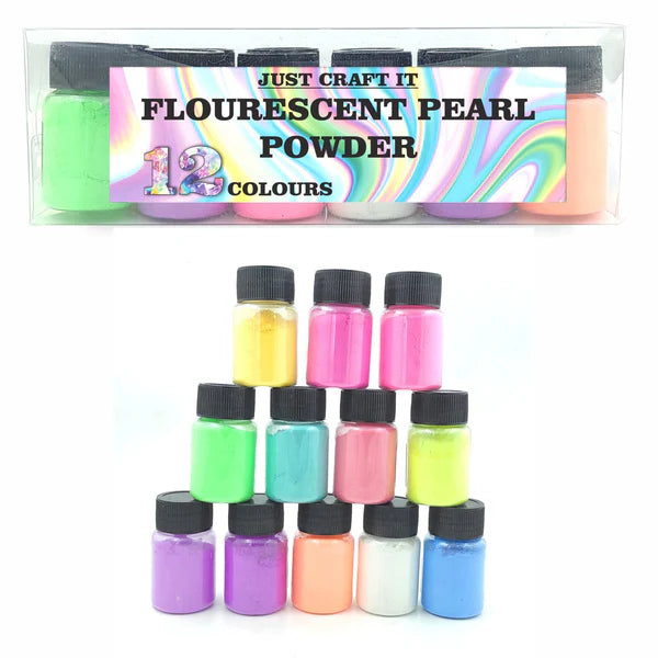 12 Shades Fluorescent Pearl Mica Powder