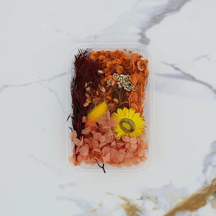 3D Dried Flower Orange Theme