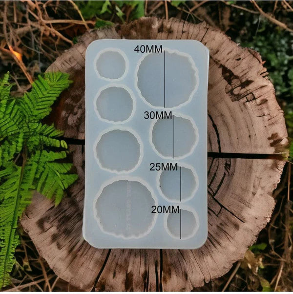 8 Cavity Round Agate Rakhi & Bracelet & Pendant Mould