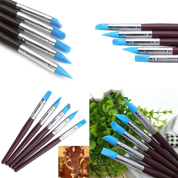 5 Pc Silicon Brush Set