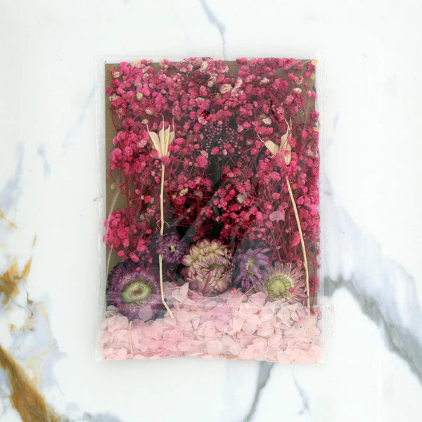 Dried Mixed Flower Pink