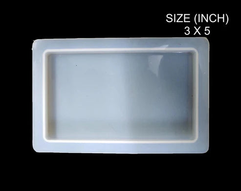 3 X 5" Rectangle Coaster/Photo 11Mm Deep Mould