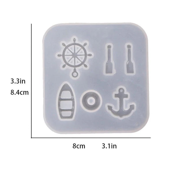 6 IN 1 Ship Theme Pendant Mould