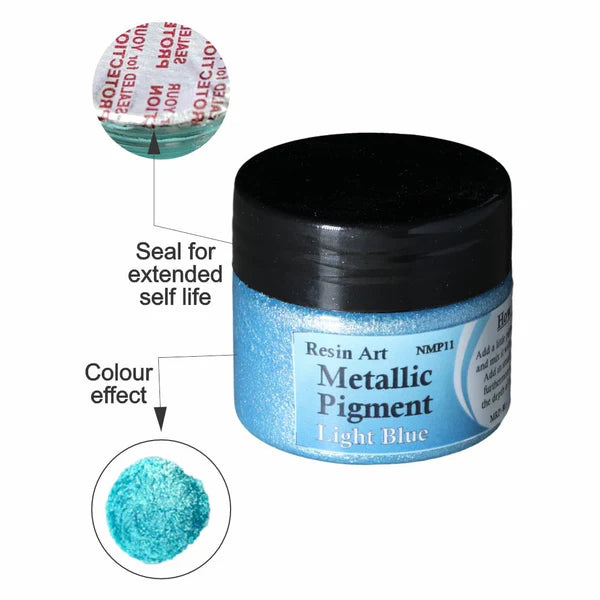 Light Blue Metallic Pigment For Resin