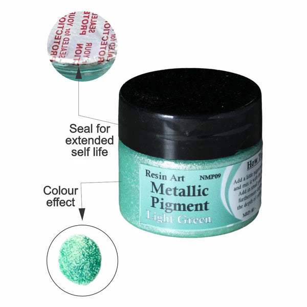 Light Green Metallic Pigment For Resin