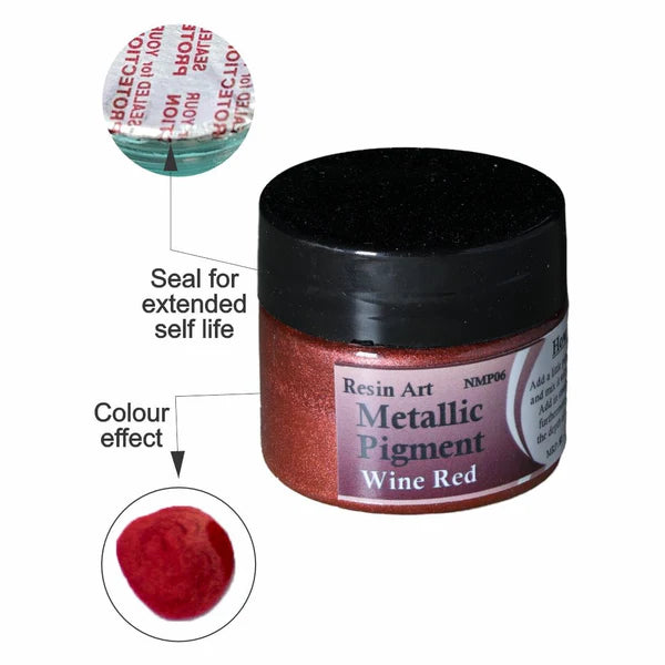 Wine Red Metallic Pigment For Resin
