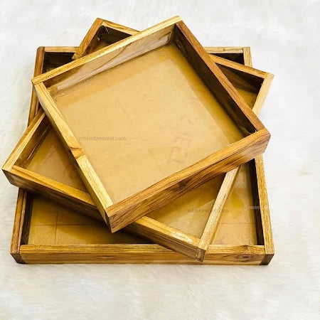 Teak Wood Frame With Acrylic Base