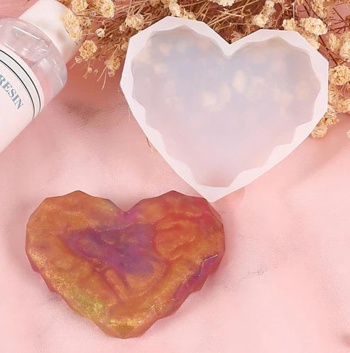 3" Diamond Cut Heart Mould