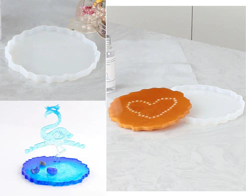 5 Inch Agate Coaster Mould Heavy