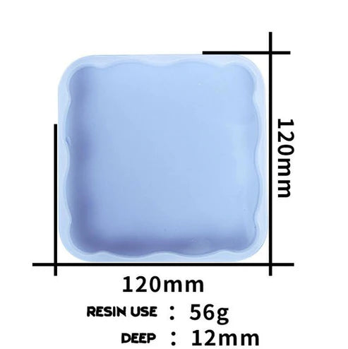 5 inch Square Zigzag Coaster Mould