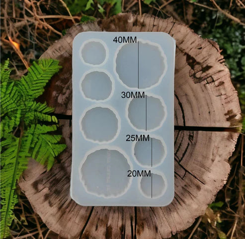 8 Cavity Round Agate Rakhi & Bracelet & Pendant Mould