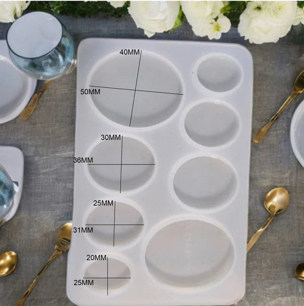 8 Cavity Oval Rakhi,Bracelet & Pendant Mould