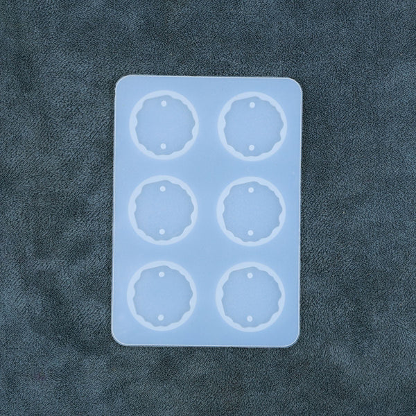 6 Cavity Round Agate Rakhi Mould