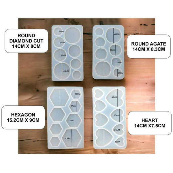 4 Pcs Rakhi, Bracelet & Pendant Mould