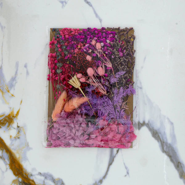 Dried Mixed Flower Purple Theme - 1
