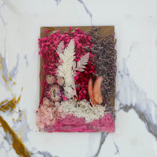 Dried Mixed Flower Pink