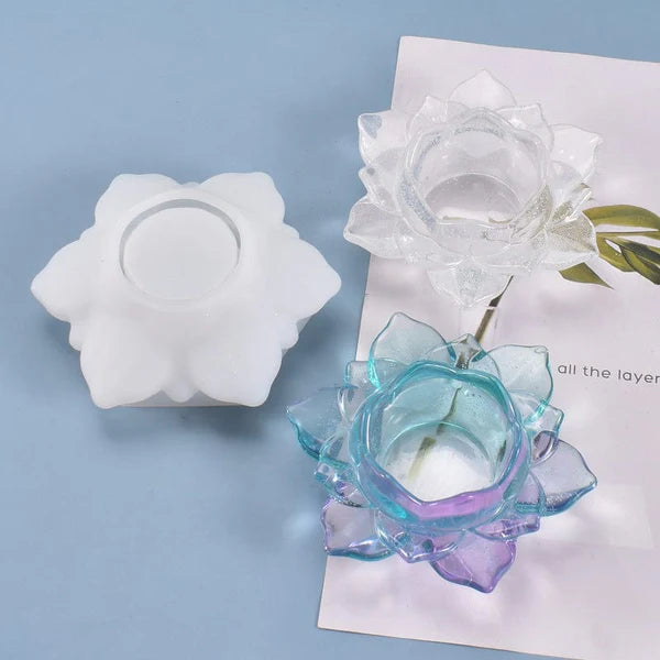 Flower Shape Candle Stand & Bowl