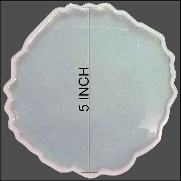 5 Inch  Round Agate Coaster Mould