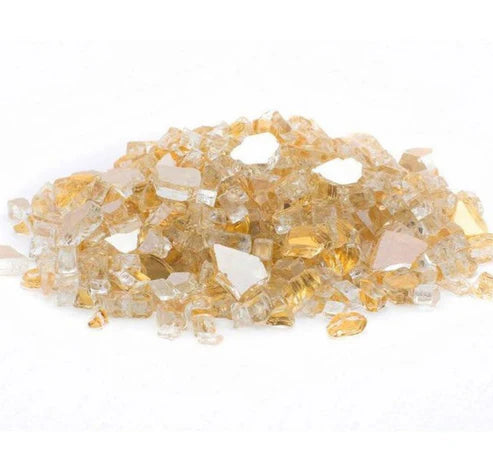 Gold Fire Pit  Glass