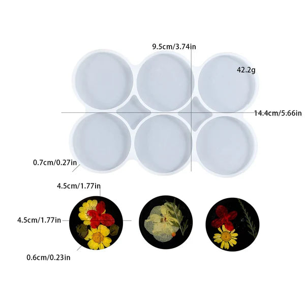 6 Cavity Jewellery & Keychain Mould