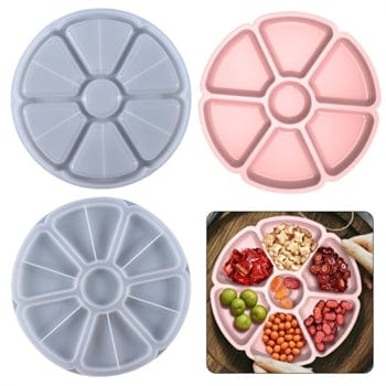 7 Partition Round Mukhwas Tray