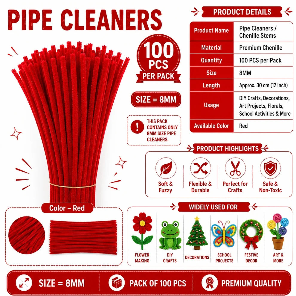 Premium Pipe Cleaners (8MM)