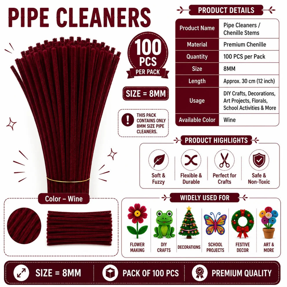 Premium Pipe Cleaners (8MM)