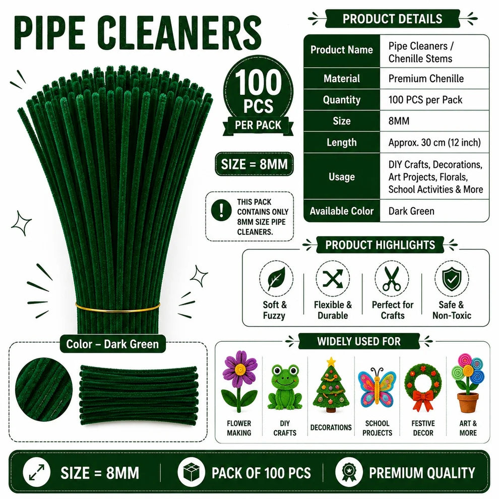 Premium Pipe Cleaners (8MM)