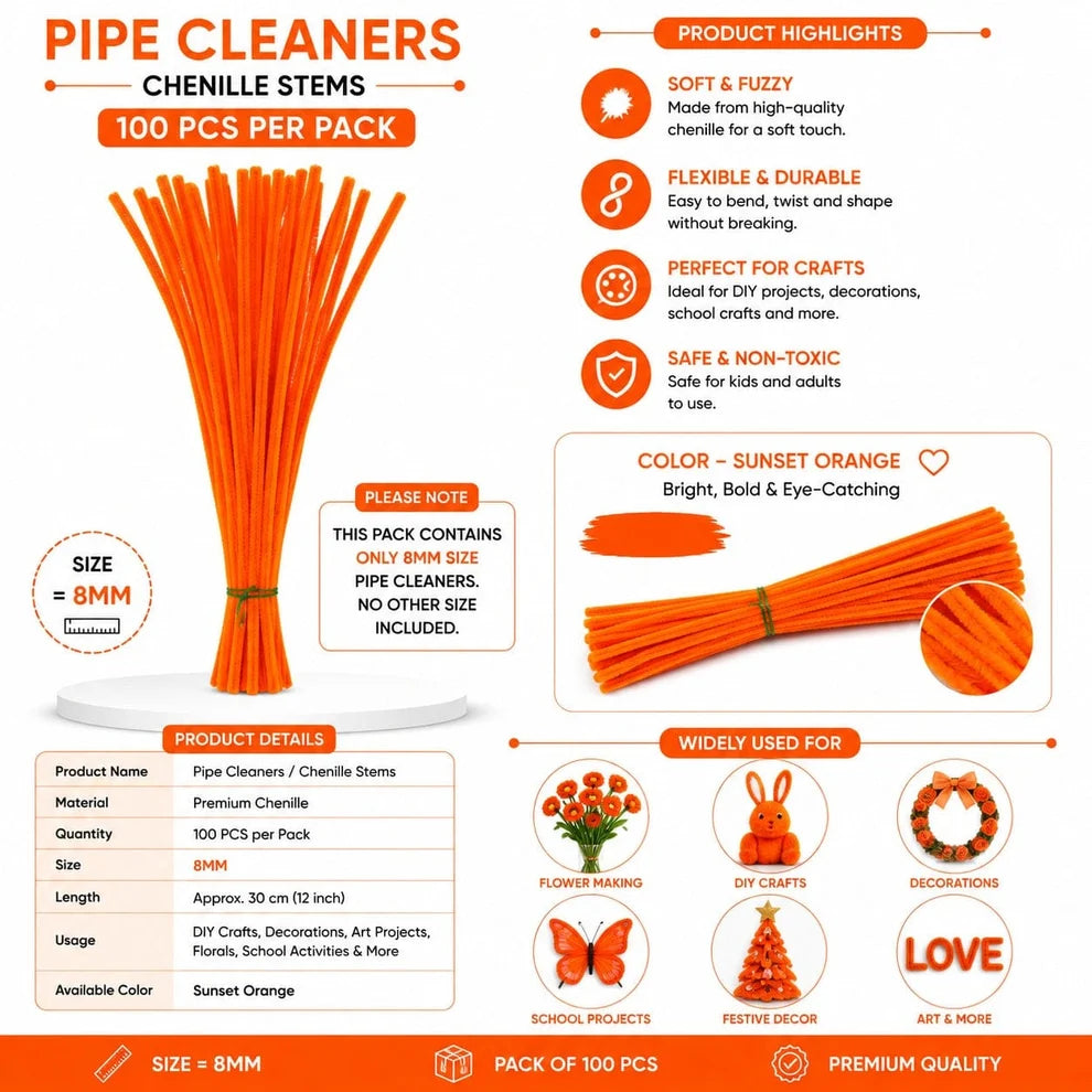 Premium Pipe Cleaners (8MM)