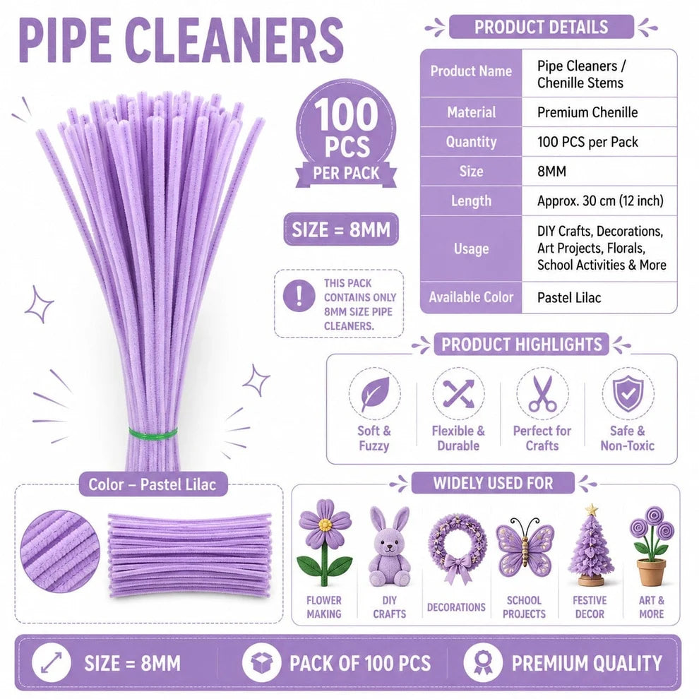Premium Pipe Cleaners (8MM)