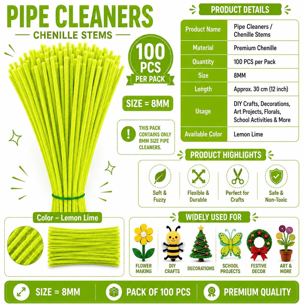 Premium Pipe Cleaners (8MM)