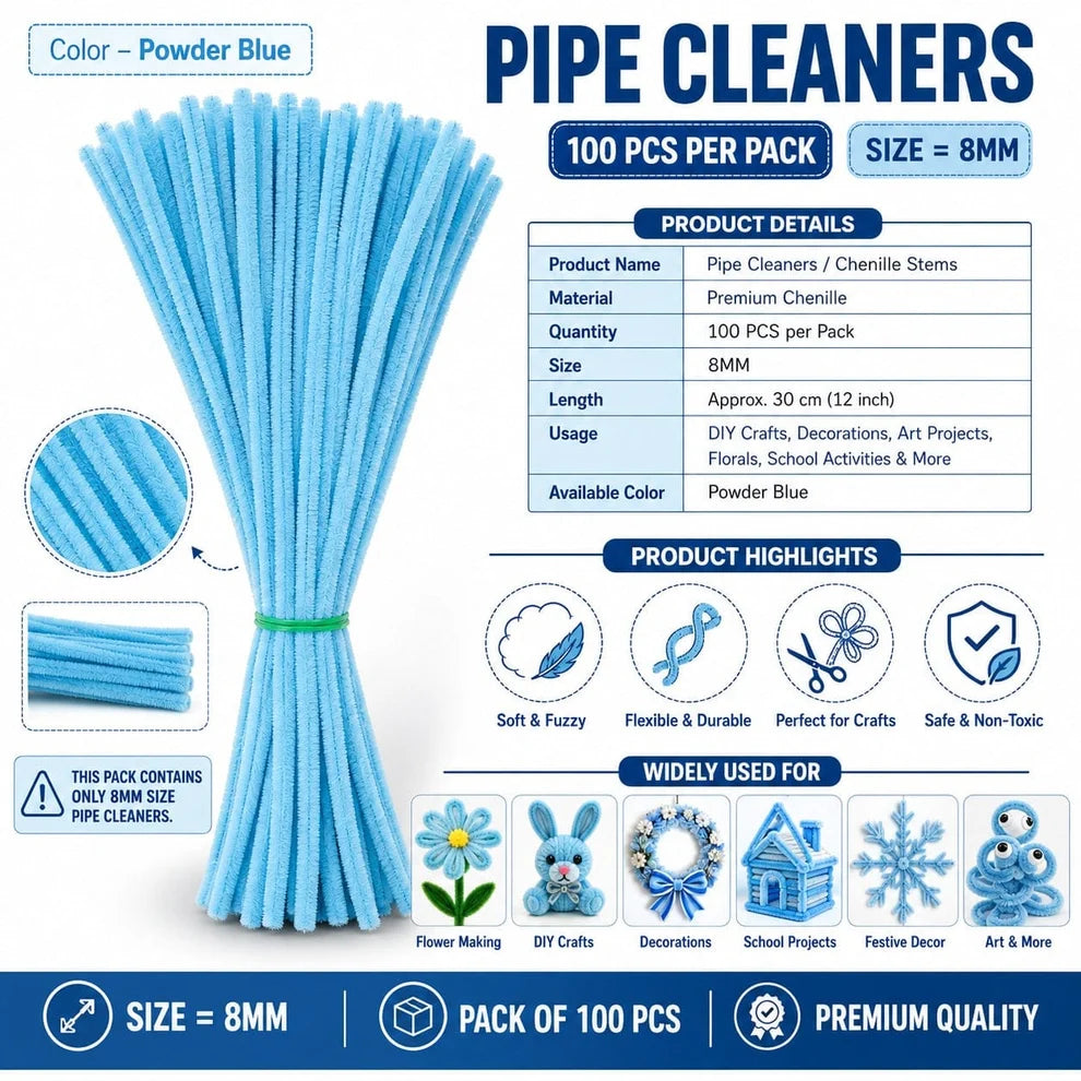 Premium Pipe Cleaners (8MM)