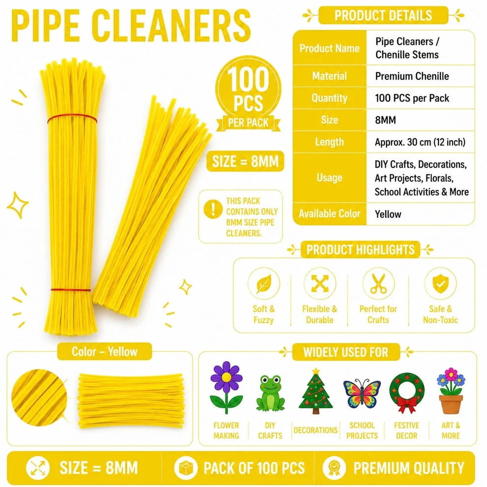 Premium Pipe Cleaners (8MM)