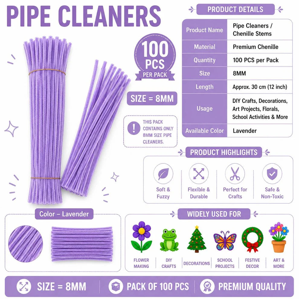 Premium Pipe Cleaners (8MM)