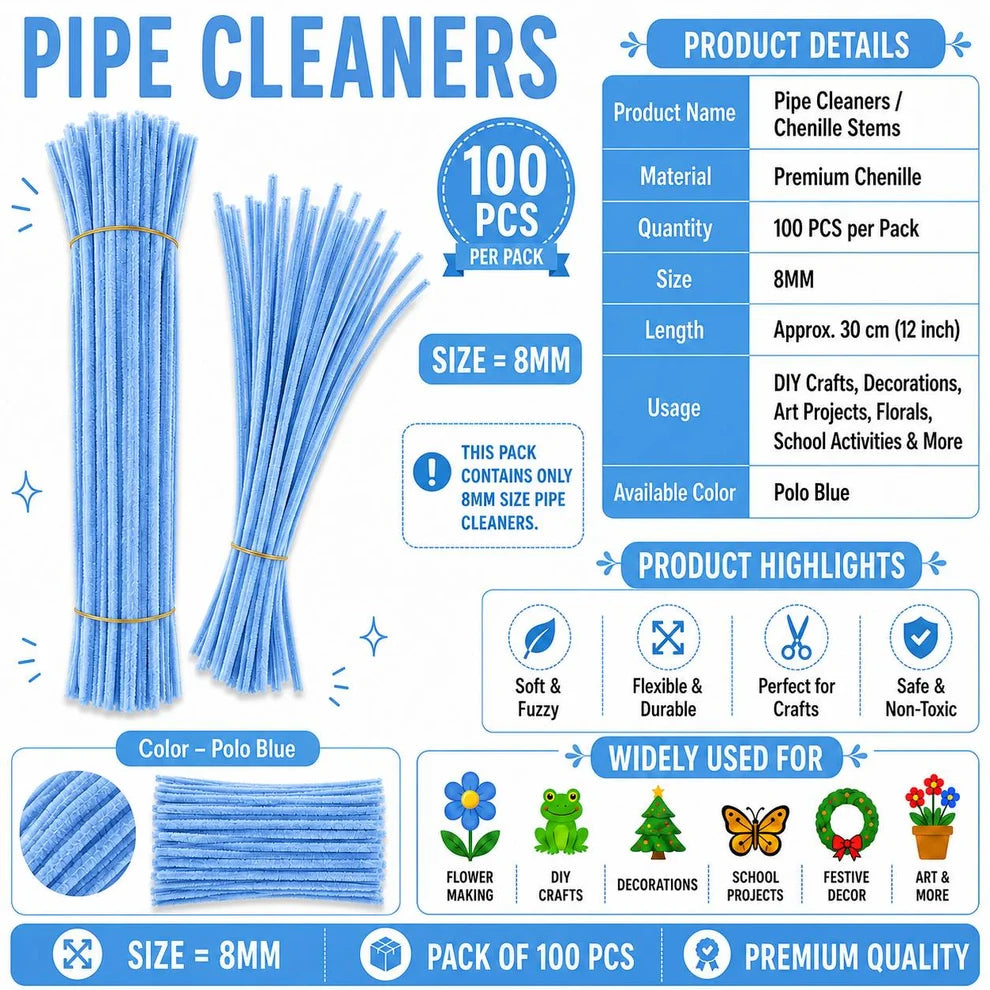Premium Pipe Cleaners (8MM)
