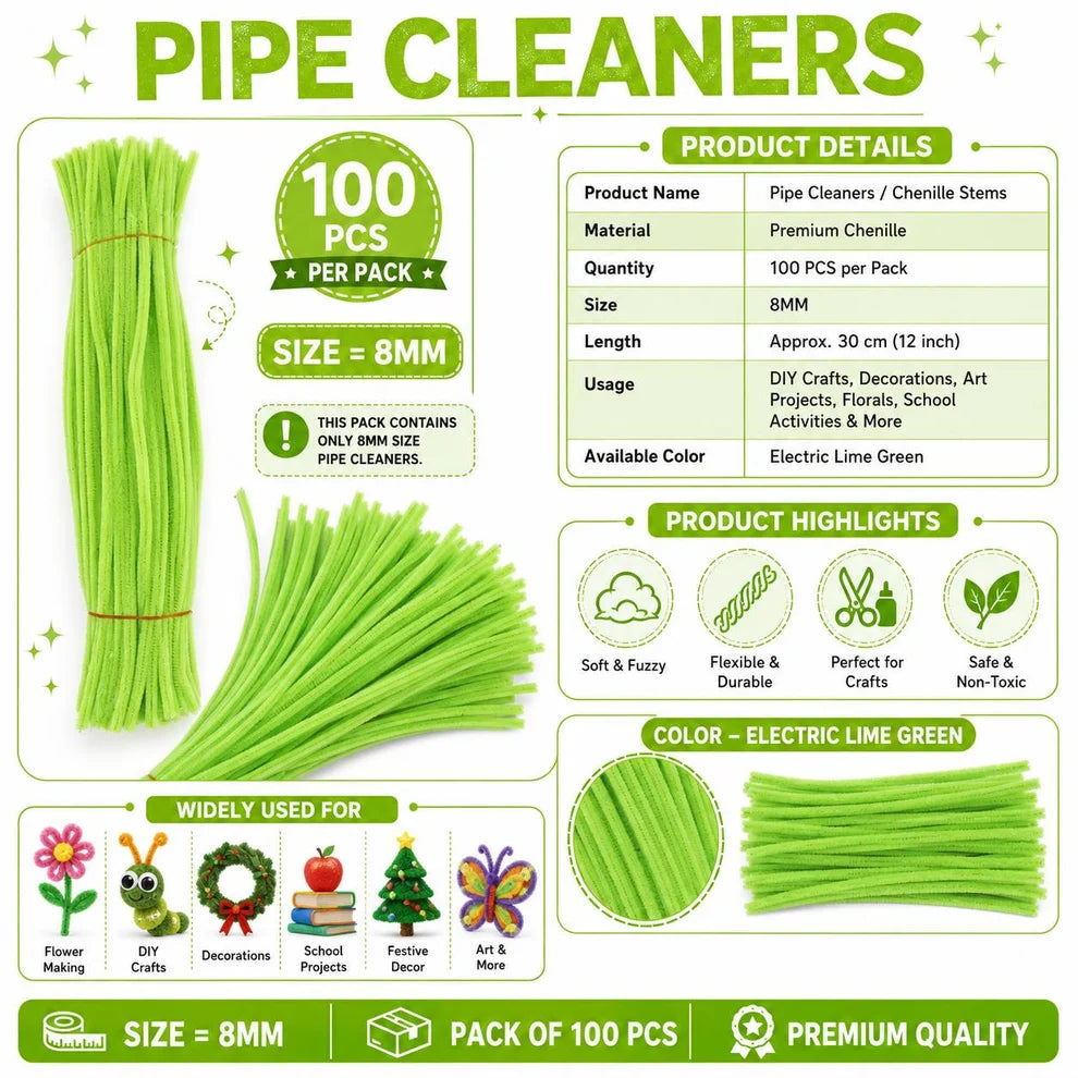 Premium Pipe Cleaners (8MM)
