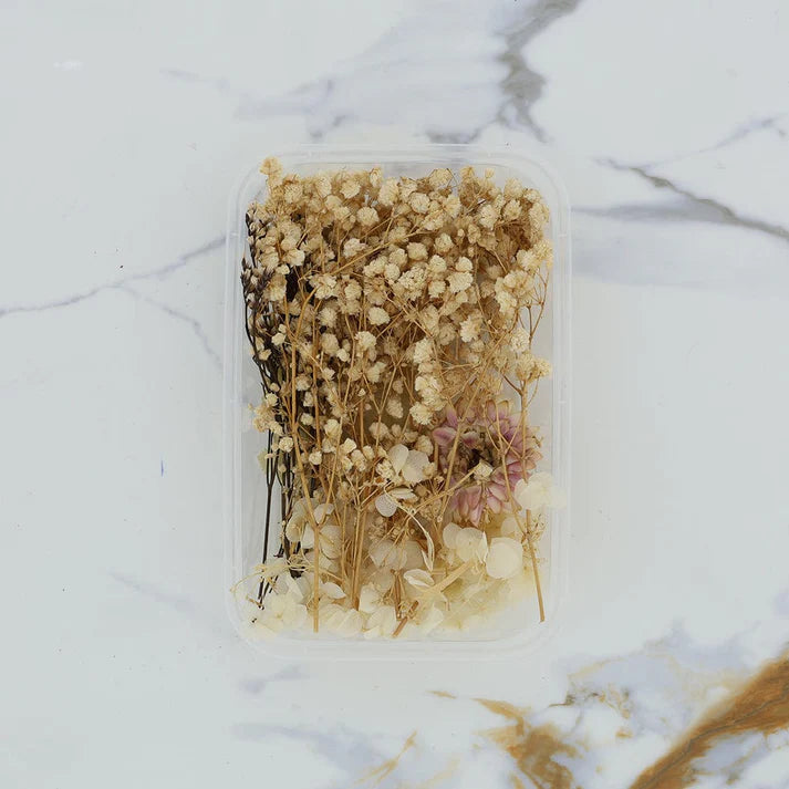 3D Dried Flower Ivory Theme