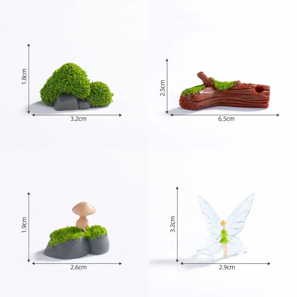4Pcs Garden Mix Miniature