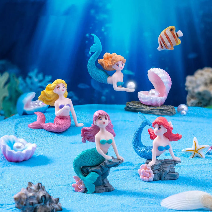 4Pcs Mermaid Miniature