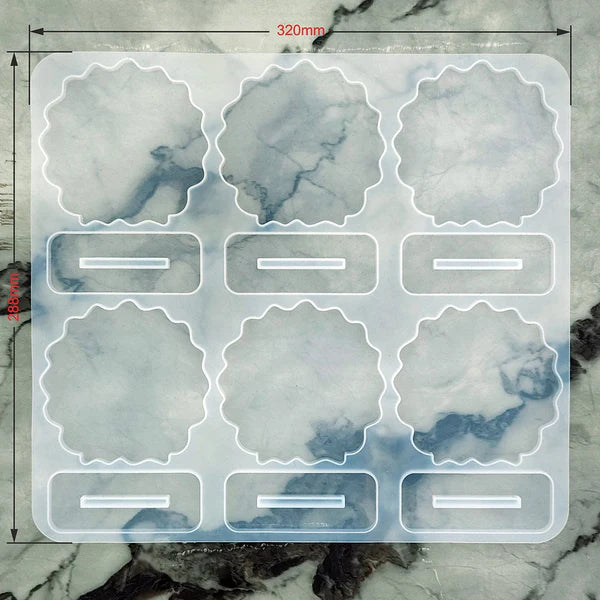 Big 6 Cavity Agate Round Frame With Stand Mould