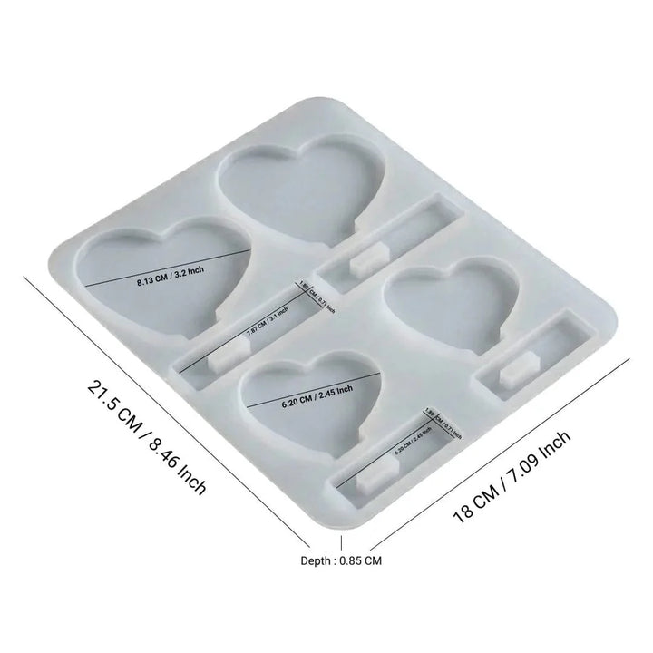 4 In 1 Heart Stand Photo Frame & Display Stand Mould