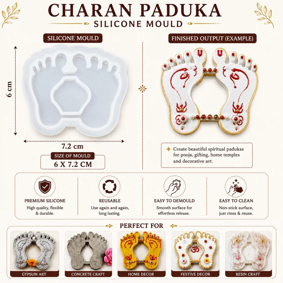 Charan Paduka Diwali Mould