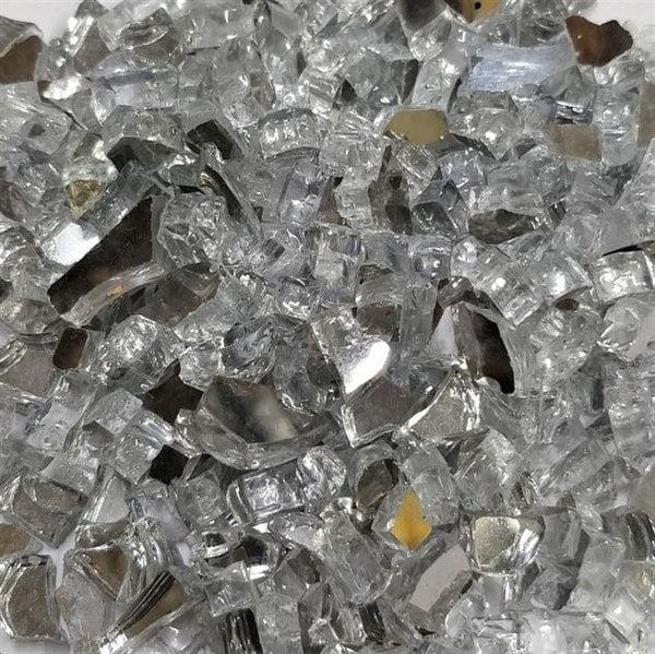 White Firepit Glass