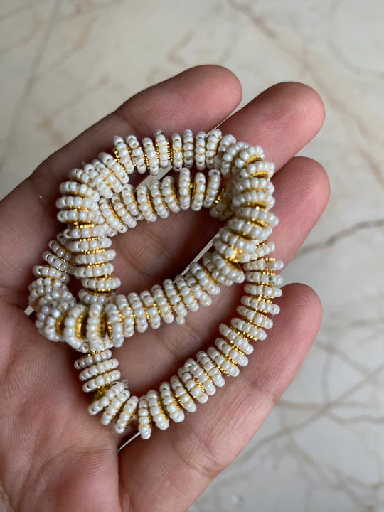 Pearl Beads Ring for Rakhi