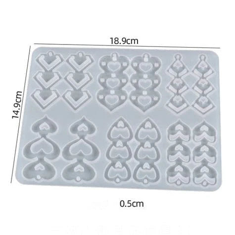 12 Cavity Jewellery & Keychain Mould