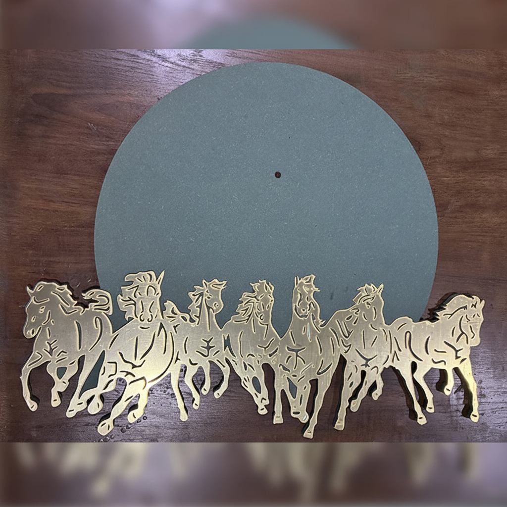 7 Horse Watch Base with Acrylic 7 Horse & Roman Ring