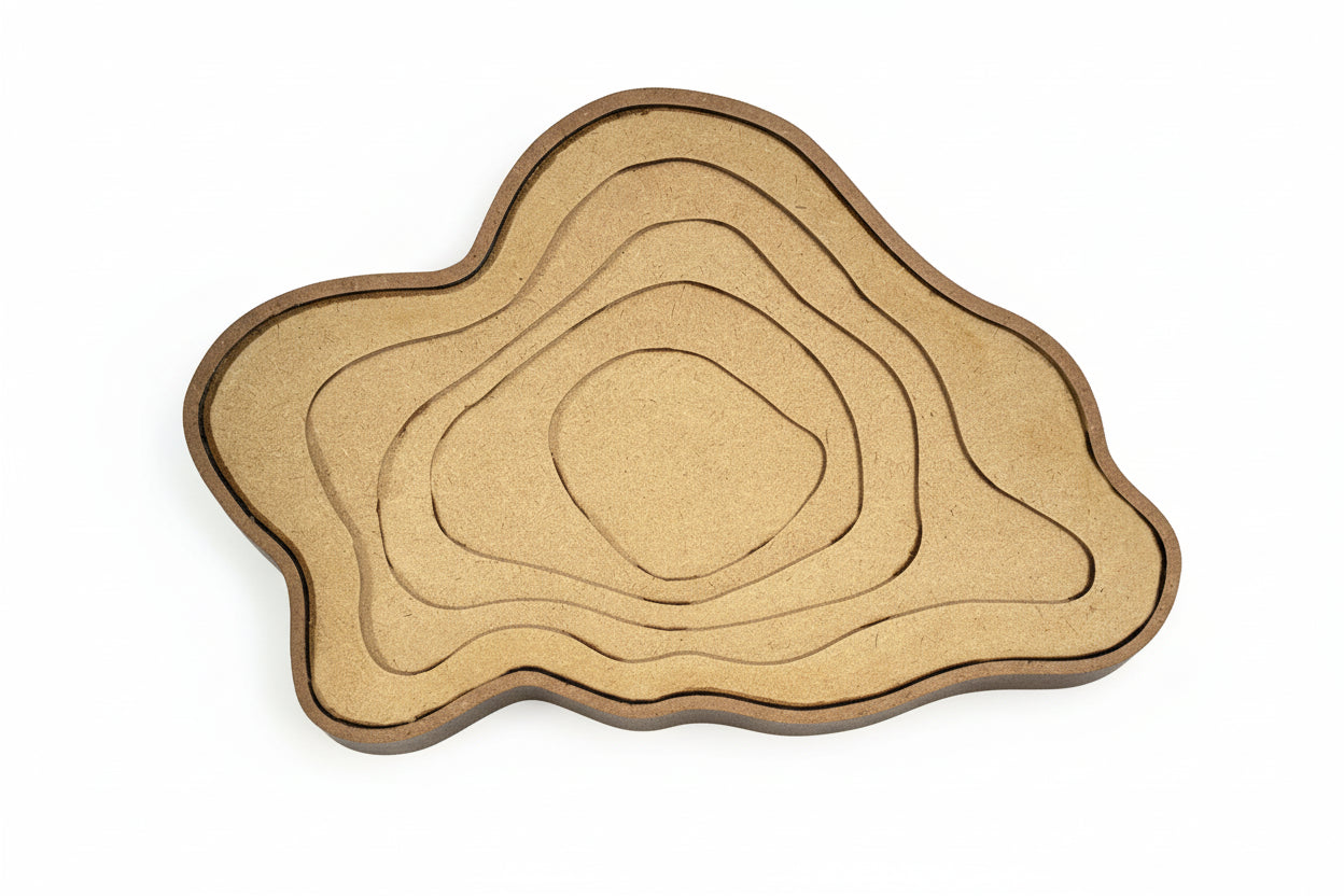 Agate Multilayer Geode MDF Wall Art TYPE B