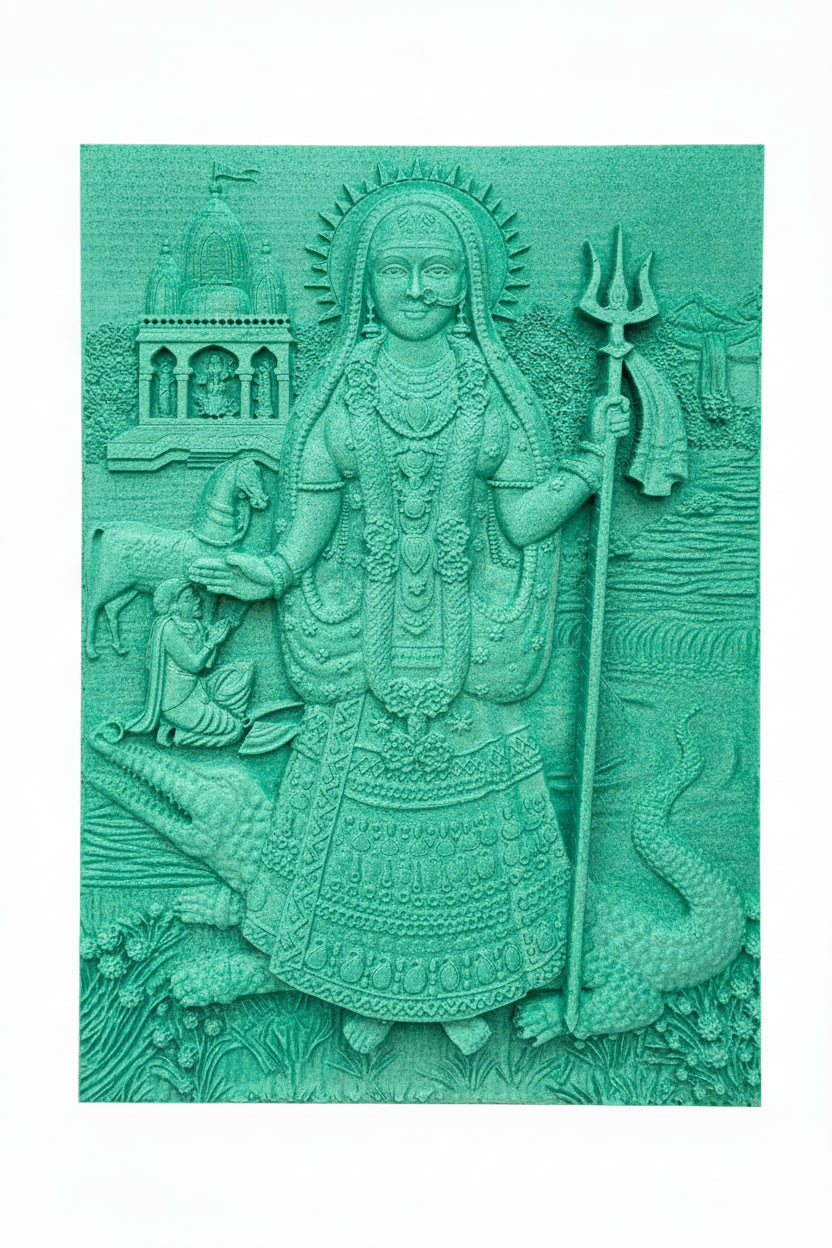 Khodiyar Maa 3D HDF Wall Art Piece