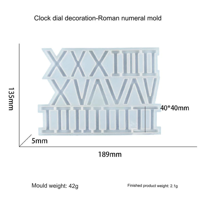 Roman Number For Clock Dial Mould