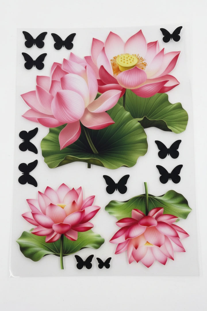 Big  Lotus UV  Sticker